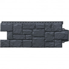 Фасадная панель Grand Line Крупный камень Classic 982х383 мм Графит