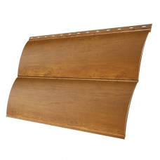 Сайдинг металлический Блок-Хаус New Grand Line Print Elite 0.45 мм Golden Wood