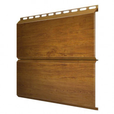 Сайдинг металлический ЭкоБрус Grand Line Print Elite 0.45 мм Golden Wood