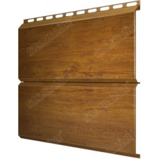 Сайдинг металлический ЭкоБрус 3D Grand Line Print Elite 0.45 мм Golden Wood