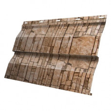 Сайдинг металлический Корабельная Доска Grand Line Print Elite 0.45 мм Sand Stone