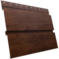 Сайдинг металлический Квадро Брус Grand Line Print Premium 0.45 мм Cherry Wood Fresh