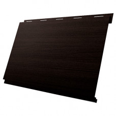Сайдинг металлический Вертикаль Grand Line Print Elite 0.45 мм Coffee Wood