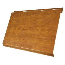 Сайдинг металлический Вертикаль Grand Line Print Elite 0.45 мм Golden Wood