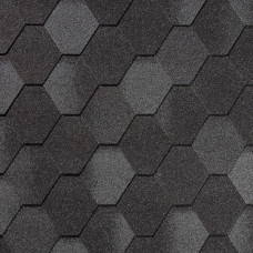 Гибкая черепица Quiet Tile Rombica Базальтово-серый