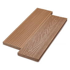 Террасная доска ДПК Deckart Monolit 3D 150х20 мм Орех
