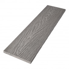 Заборная доска ДПК Deckart Palisad Pro двухсторонняя 3D тиснение 140х12 мм Серый