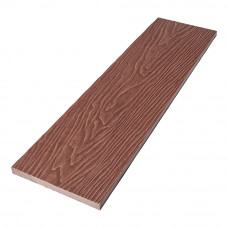 Заборная доска ДПК Deckart Palisad Pro двухсторонняя 3D тиснение 140х12 мм Махагон