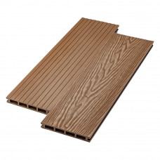 Террасная доска ДПК Deckart Praktik New 3D тиснение 150х24 мм Орех