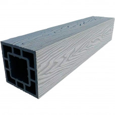 Столб опорный ДПК Deckart 3D 125х125 мм 3 метра Серый