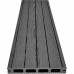 Террасная доска ДПК DPK-Pro Lite 140х20 мм двусторонняя Антрацит (4)