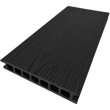 Террасная доска ДПК WPC-Deck 182х28 мм 3D бесшовная Антрацит