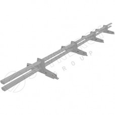 Снегозадержатель трубчатый Prime Pro Stynergy для фальцевой кровли 3 м RAL 9006
